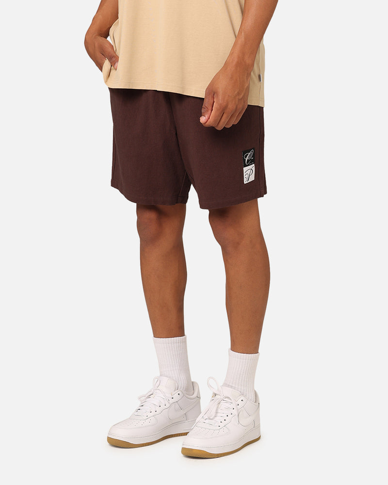 Carre Luxe Linen Shorts Brown