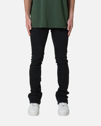 MNML X491 Convertible Skinny Denim Jeans Washed Black