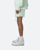 MNML Fuzzy Sweat Shorts Mint