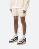 MNML Fuzzy Sweat Shorts Off White