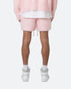MNML Fuzzy Sweat Shorts Pink
