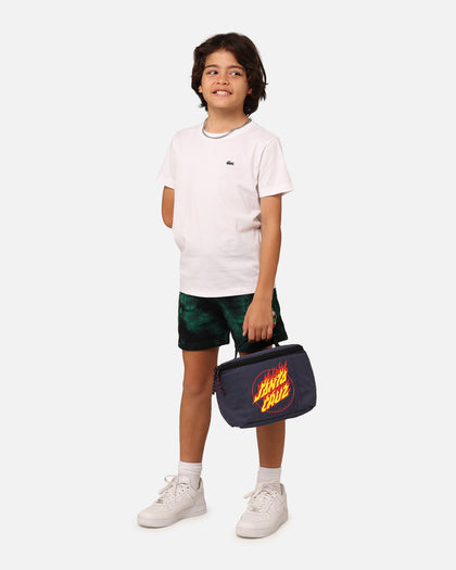 Santa Cruz Kids' Beware Dot Tie Dye Track Shorts Green Tie Dye