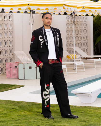 Loiter Western Trouser Black