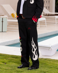 Loiter Western Trouser Black