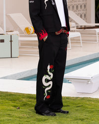 Loiter Western Trouser Black