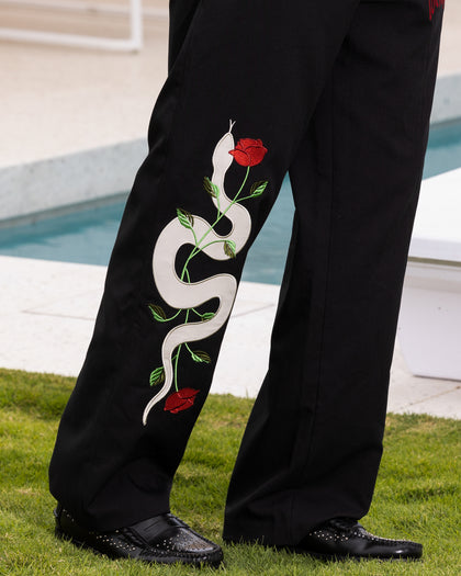 Loiter Western Trouser Black