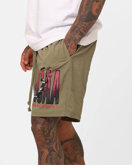 National Collegiate Athletic Association California Volleyball Team Shorts Army Green