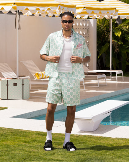 Loiter Midsummer Walk Shorts Sage Green