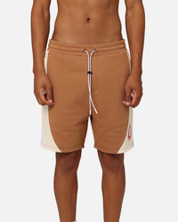 Carre C Star Panelled Shorts Tobacco