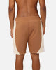Carre C Star Panelled Shorts Tobacco