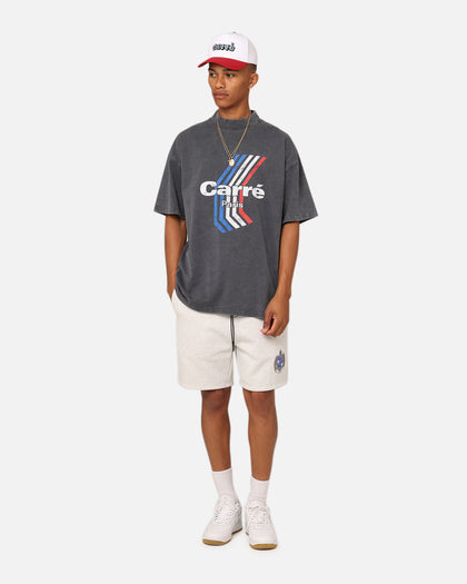 Carre Dice Club Sweat Shorts Silver Marle