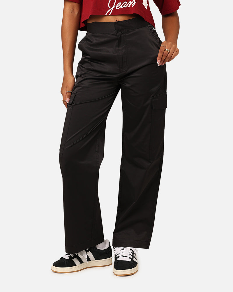 Tommy Jeans Women's Satin Utility Pants Black