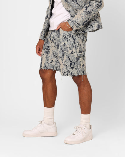 XXIII Rosa Jacquard Shorts Blue
