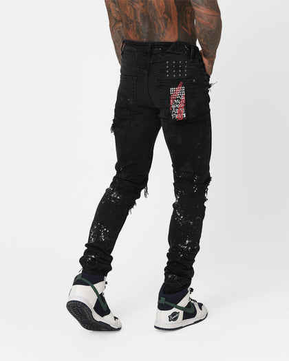Ksubi X A$AP TyY Chitch Boneyard Jeans Black