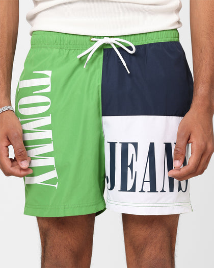 Tommy Hilfiger SF Medium Drawstring Colour Block Shorts Coastal Green