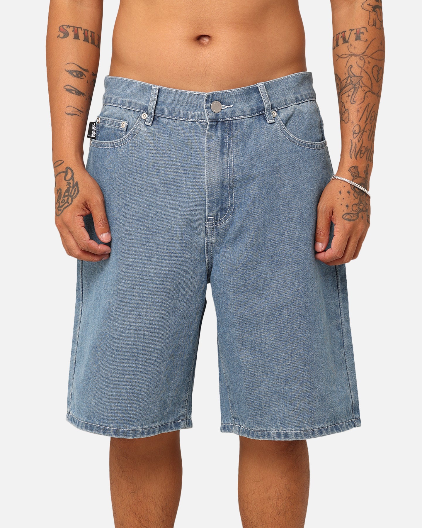 Stussy Denim Big Ol' Shorts Mid Denim | Culture Kings