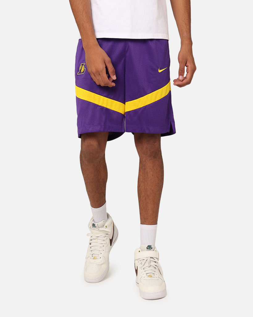 Nike Los Angeles Lakers Dri-FIT Practice Icon+ Shorts Field Purple ...