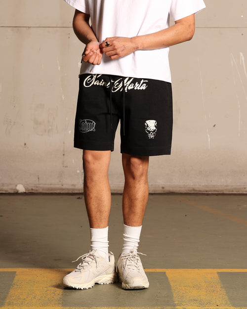 Saint Morta Roadhouse Denim Shorts Black