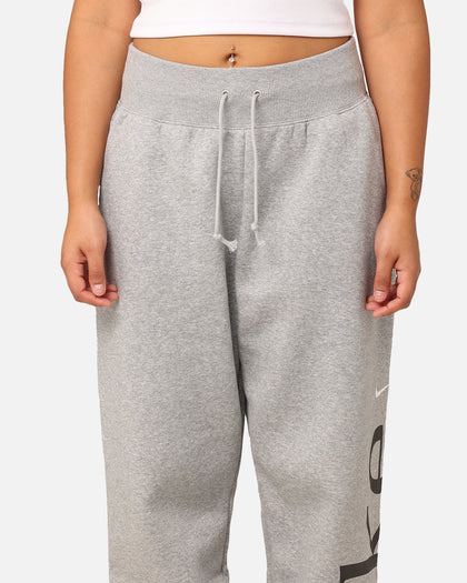 Nike Women's Sportswear Phoenix Fleece Oversized Logo Sweatpants Dark Grey Heather