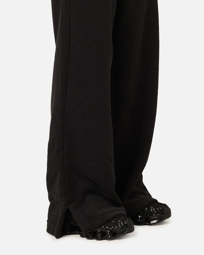 Nike Women's Sportswear Phoenix Plush High-Waisted Wide-Leg Cosy Fleece Pants Black/Sail