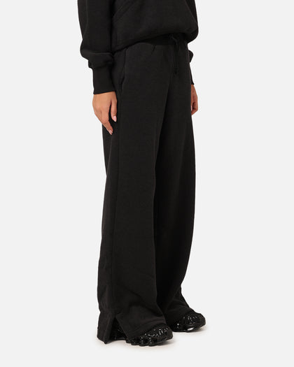 Nike Women's Sportswear Phoenix Plush High-Waisted Wide-Leg Cosy Fleece Pants Black/Sail