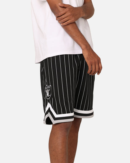 New Era Las Vegas Raiders Mesh Shorts Black Pinstripe
