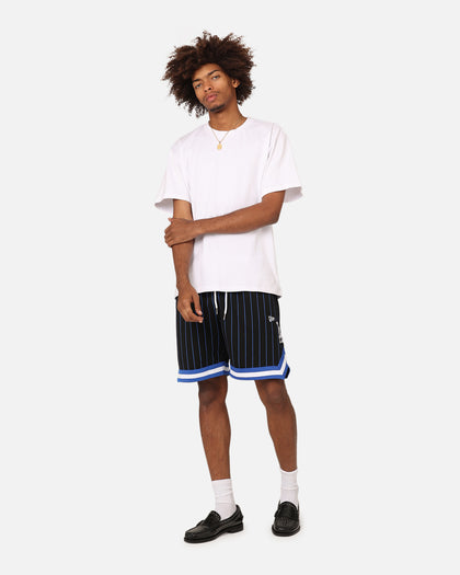 New Era Los Angeles Dodgers Mesh Shorts Black Pinstripe