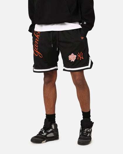 New Era New York Yankees 'Scary Nights' Mesh Shorts Black/Orange
