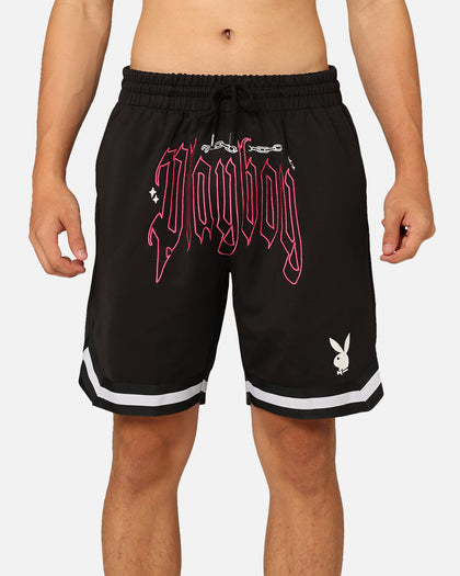 Playboy Card Shorts Black