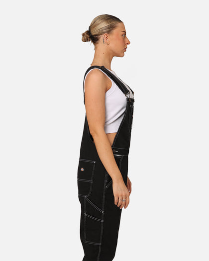 Dickies Women's Relaxed Carpenter Overalls Black