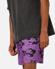 Goat Crew X Naruto Curse Mark Mesh Shorts Purple/Black