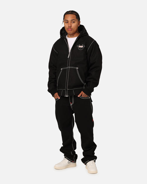 True Religion Ricky With Flap Double Super T Jeans Rinsed Black