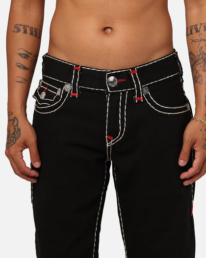 True Religion Ricky With Flap Double Super T Jeans Rinsed Black