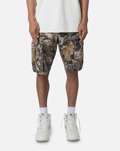 MNML Panelled Cargo Shorts Hunter Camo