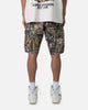 MNML Panelled Cargo Shorts Hunter Camo