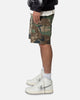 MNML Distressed Cargo Shorts Camo