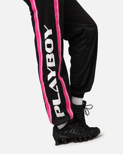 Playboy Women's Racing Trackpants Black