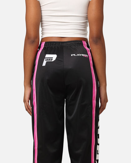Playboy Women's Racing Trackpants Black
