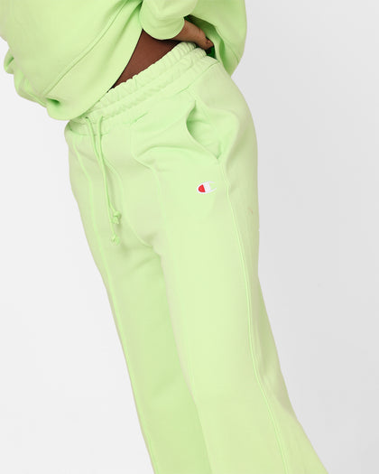 Champion Women's Reverse Weave Small C Wide Leg Joggers Coco Palm