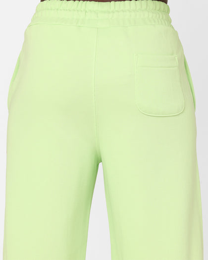 Champion Women's Reverse Weave Small C Wide Leg Joggers Coco Palm