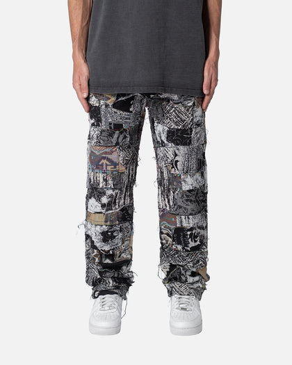 MNML Panelled Blanket Pants Black/White