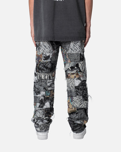 MNML Panelled Blanket Pants Black/White