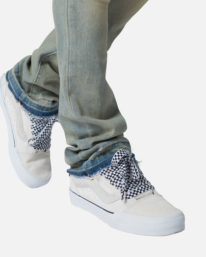 MNML X514 Skinny Stacked Denim Jeans Vintage Blue