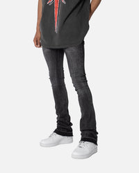 MNML X514 Skinny Stacked Denim Jeans Washed Black