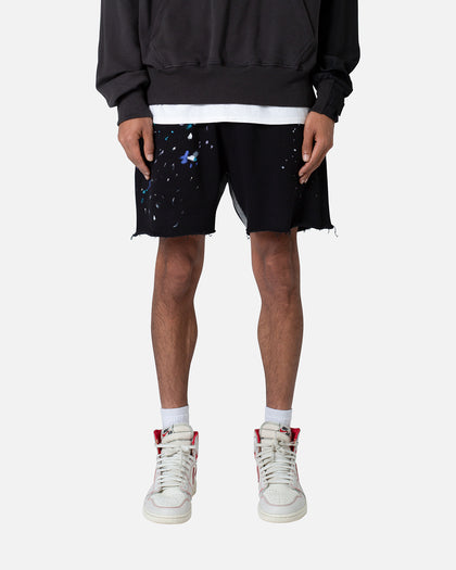 MNML Contrast Paneled Sweatshorts Black