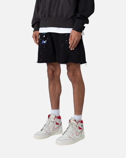 MNML Contrast Paneled Sweatshorts Black