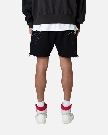 MNML Contrast Paneled Sweatshorts Black