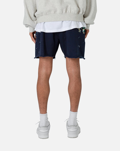MNML Contrast Paneled Sweatshorts Navy