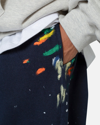 MNML Contrast Paneled Sweatshorts Navy