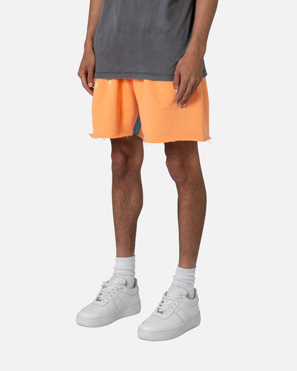 MNML Contrast Paneled Sweatshorts Orange